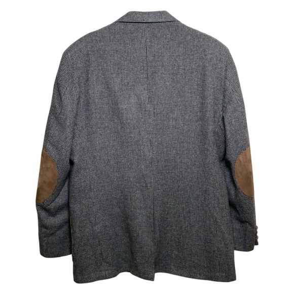 Hunt Valley Grey Black Patterned Sports Coat, 44L - Picture 2 of 13